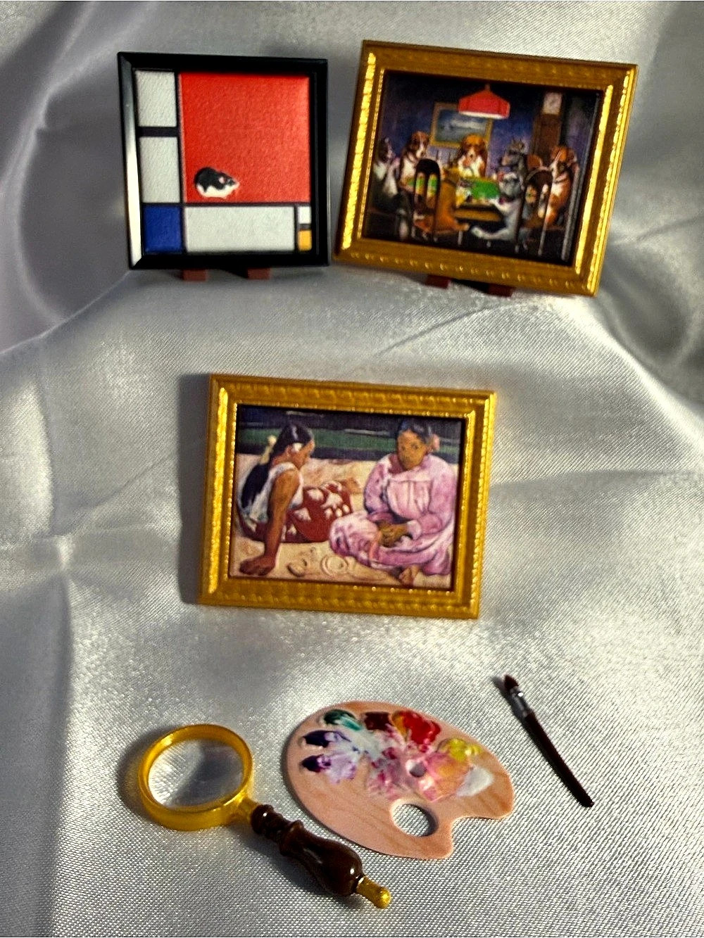 Zuru Mini Brand Masterpiece Collection Lot: Gauguin, Mondrian, Coolidge